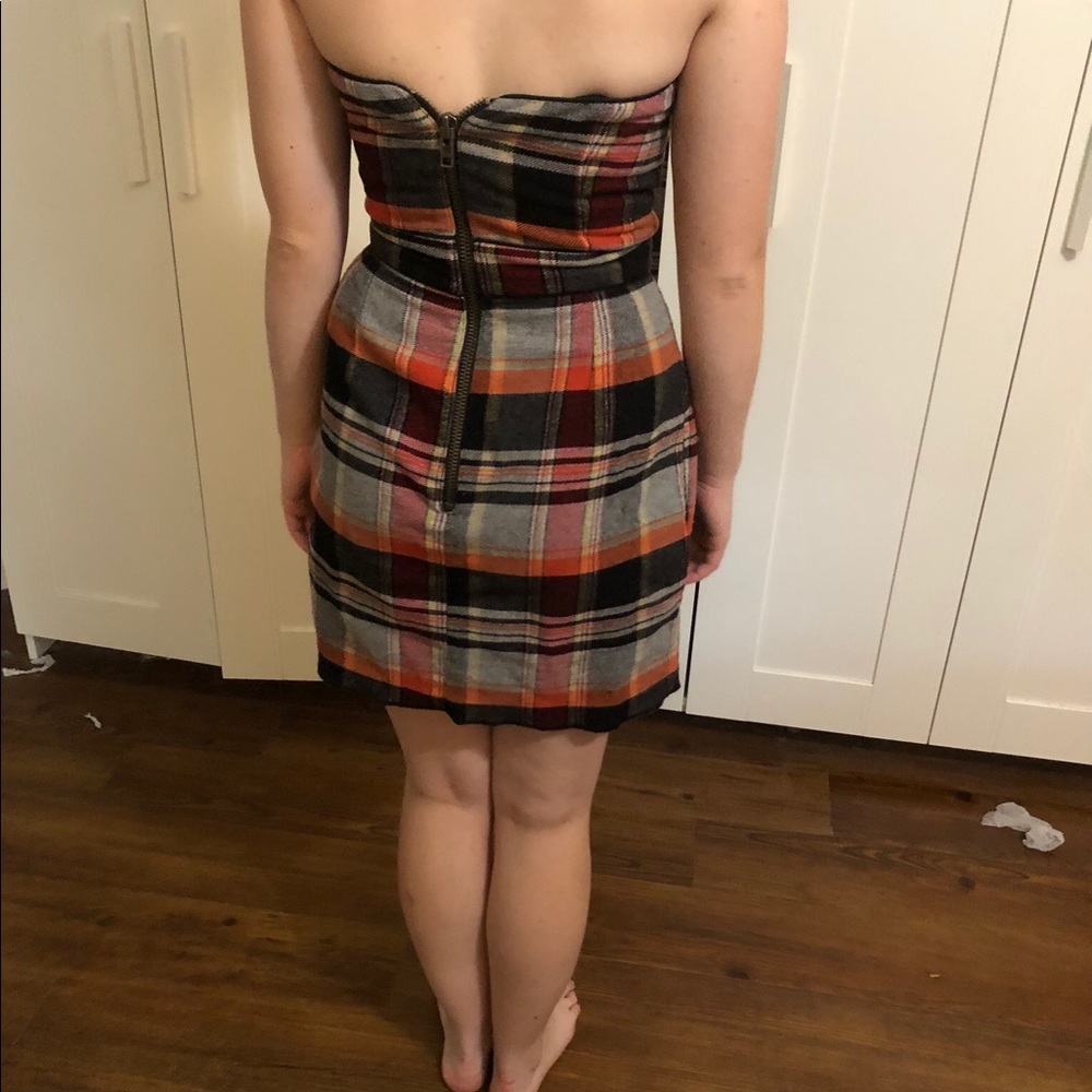 Plaid mini dress